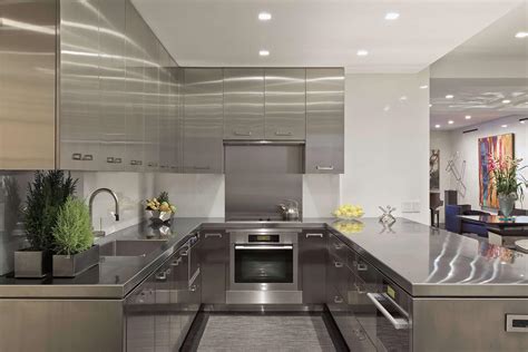 indoor stainless steel kitchen cabinets|modern stainless steel kitchen cabinets.